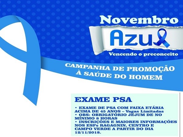Retire seu voucher e faça o exame de PSA - Novembro Azul - OAB/RS - São  Leopoldo