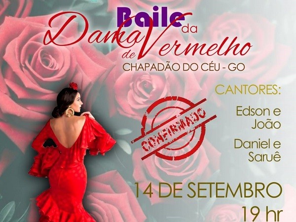 Baile Dama de Vermelho acontece em setembro - Prefeitura de Chapadão do Céu