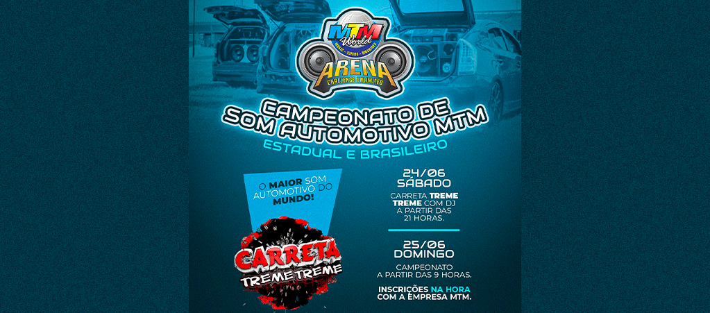 Campeonato de som automotivo e carros rebaixados vai agitar